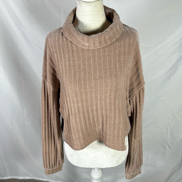 Altar'd State Sweaters - Altar'd State Oversized Cropped Turtleneck Sweater